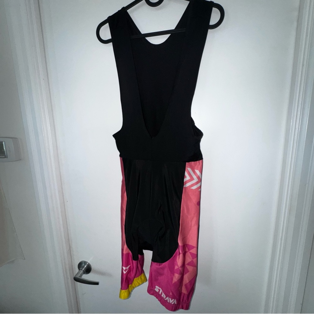 Cycling Bib Shorts in Black and Pink